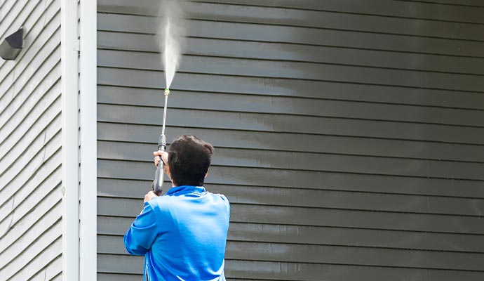 Soft washing for commercial space