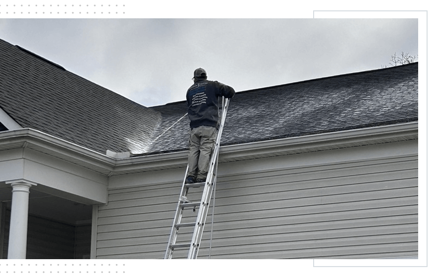 roof pressure wash cleaning