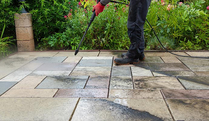 Patio cleaning service