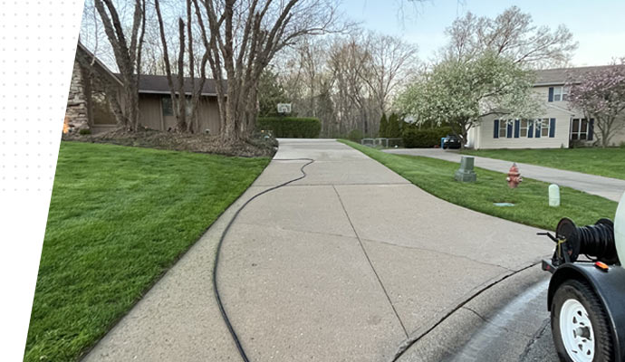 clean driveway