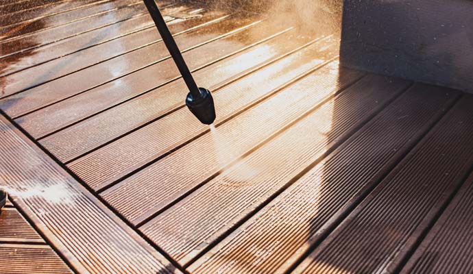 deck power pressure washing