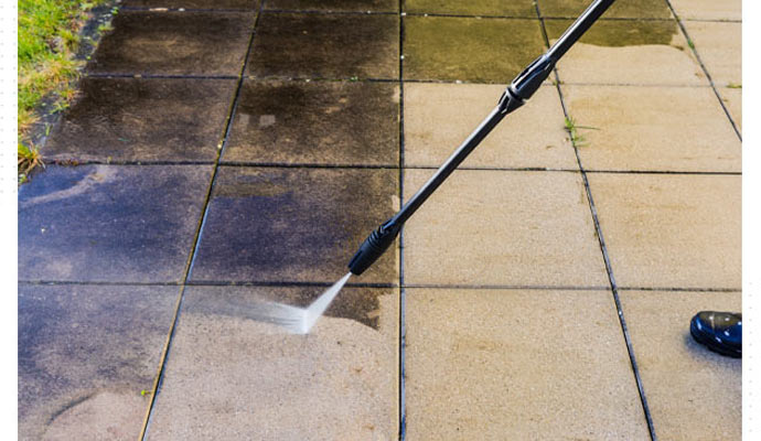 removing stain from brick paver