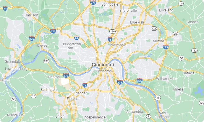 Teasdale Pressure Washing Service Area Map