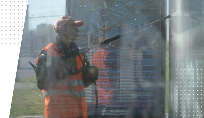 commercial space pressure washing