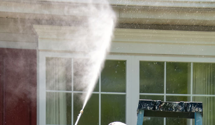 high pressure window washing